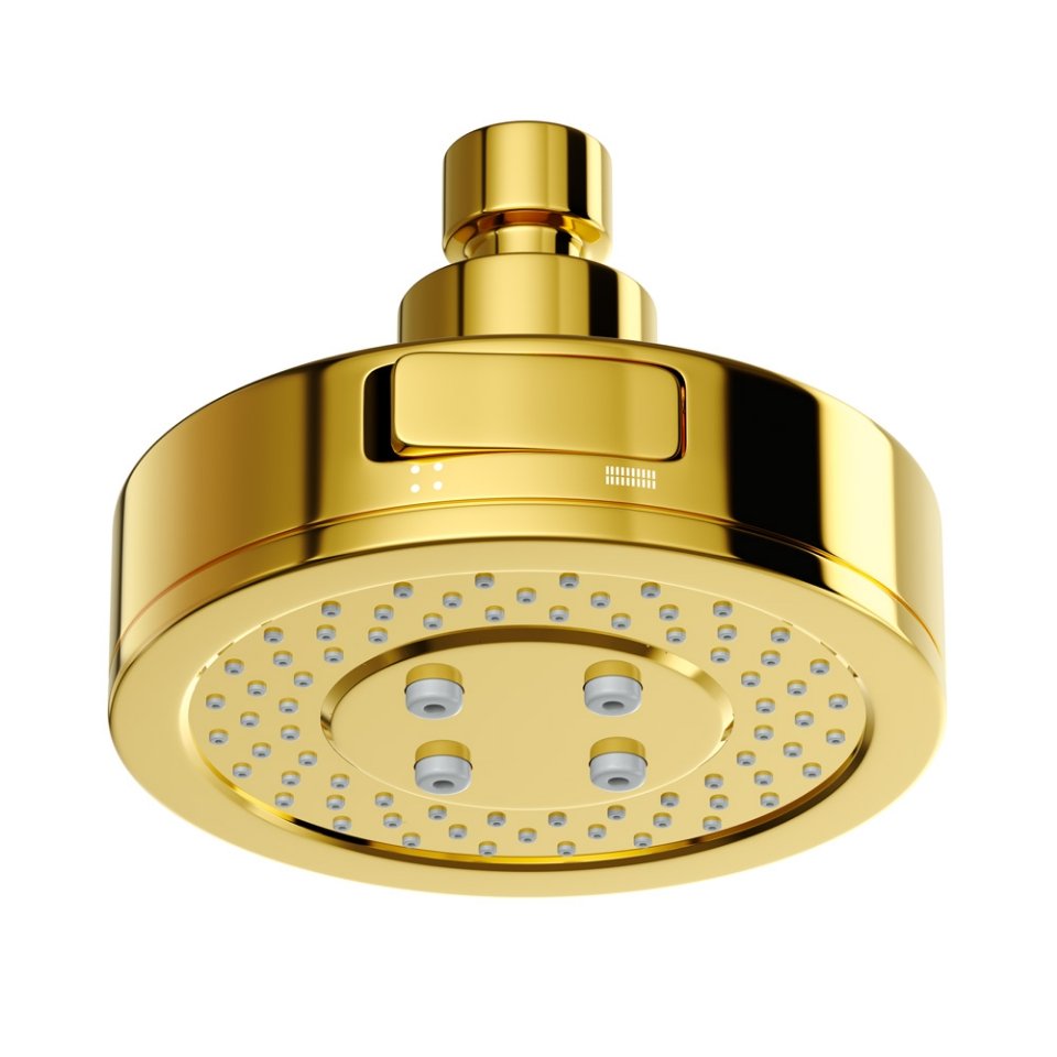 Medley Overhead Shower - Bright Gold PVD