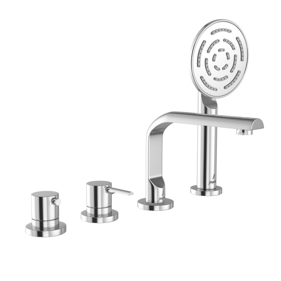 4-Hole Thermostatic Bath & Shower Mixer - Chrome