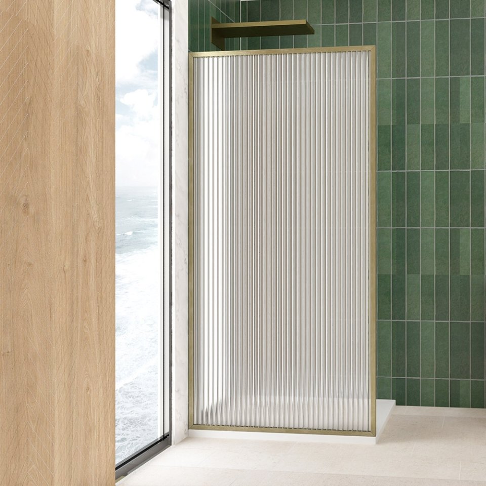 Alpha Walk in Panel (700x2000) - Antique Bronze